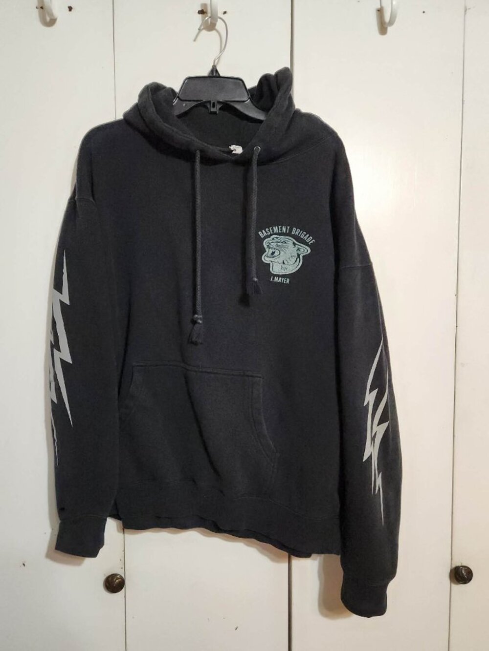 John Mayer Hoodie XL Black Basement Brigade Concert Tour Pullover Sweatshirt - Picture 1 of 8